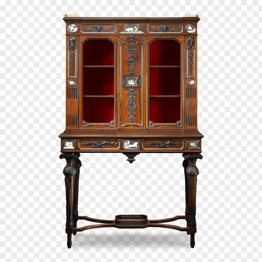 Antique Furniture Cabinetry Nineteenth Century English PNG