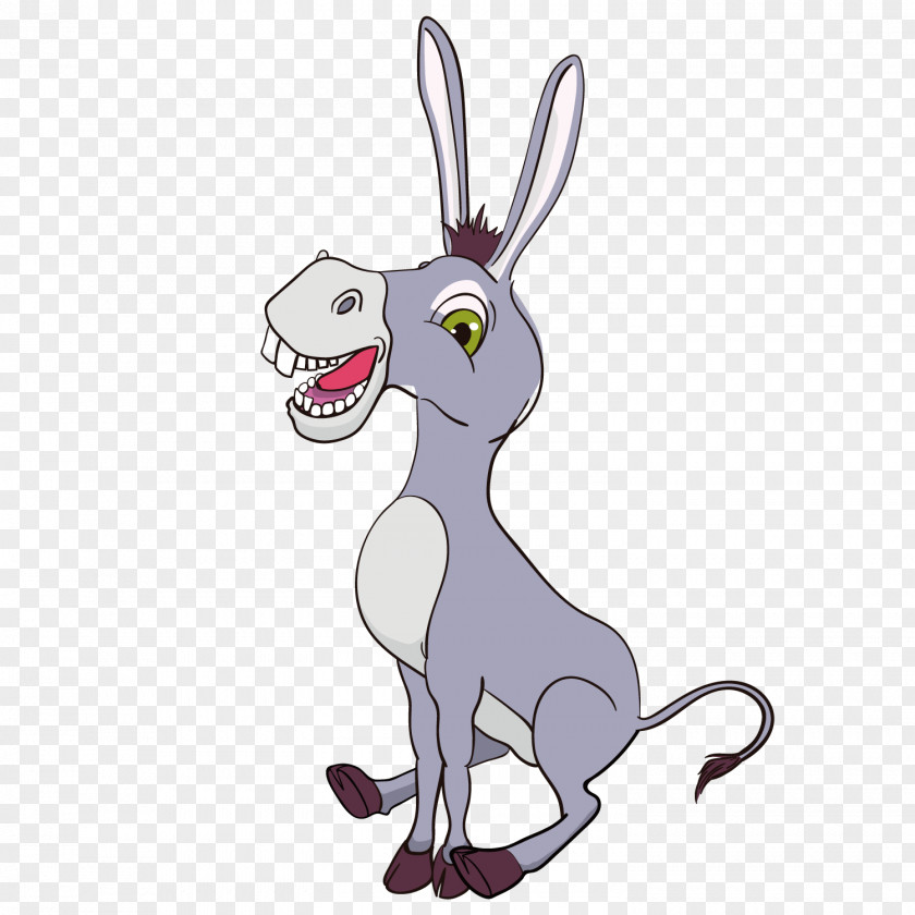 Cartoon Donkey Drawing Animation PNG