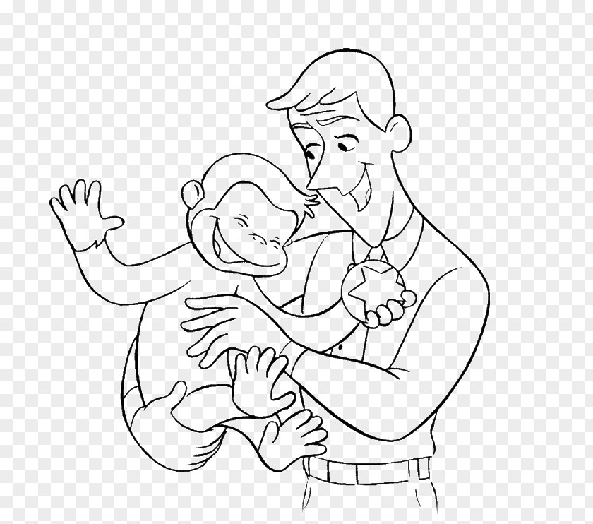 Curious Children George Coloring Book PNG