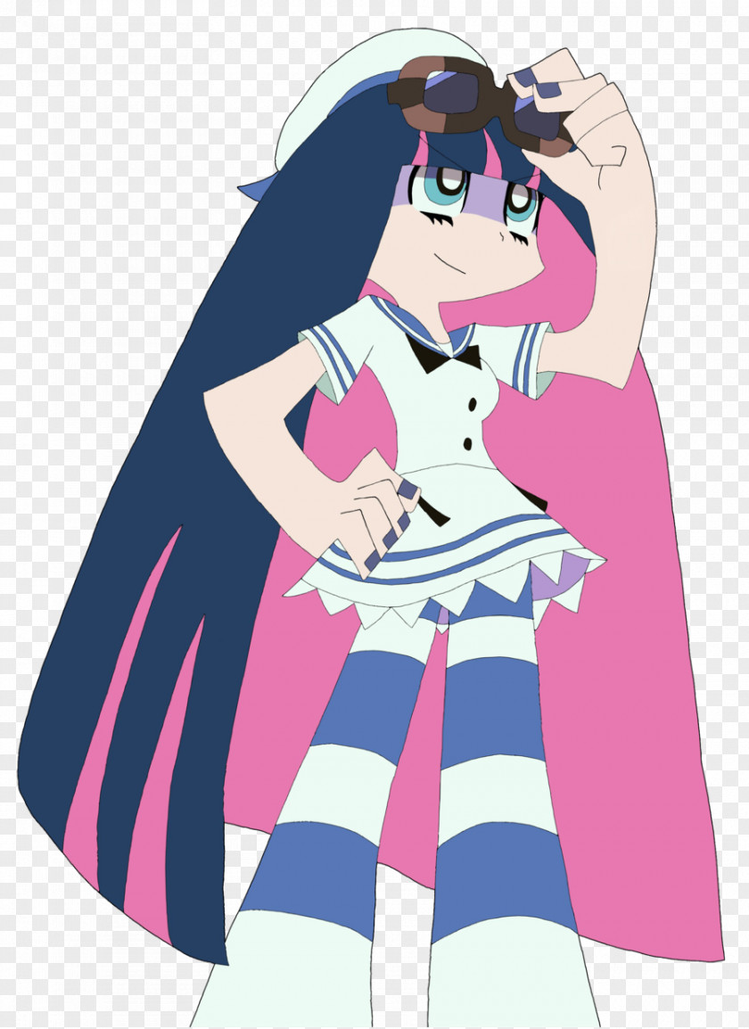 Anarchy Stocking Cosplay Sailor Suit Dress Costume PNG
