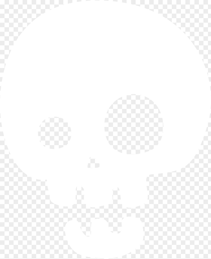 Black White Skull Halloween PNG