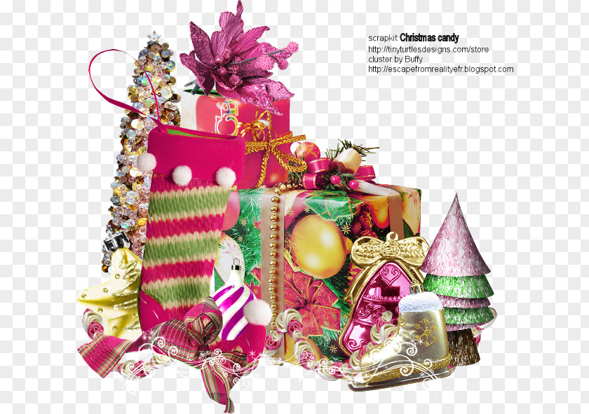 Christmas Ornament Hamper Turtle Mishloach Manot PNG