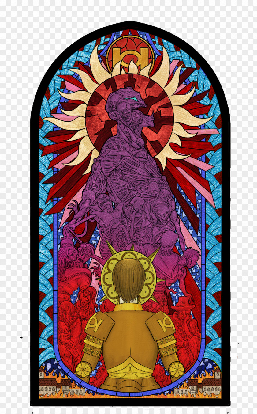 Poster Cosmetic Path Of Exile Stained Glass Diablo Art Game PNG