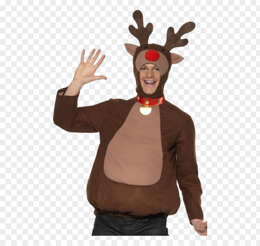 Reindeer Costume Party Santa Claus T-shirt PNG