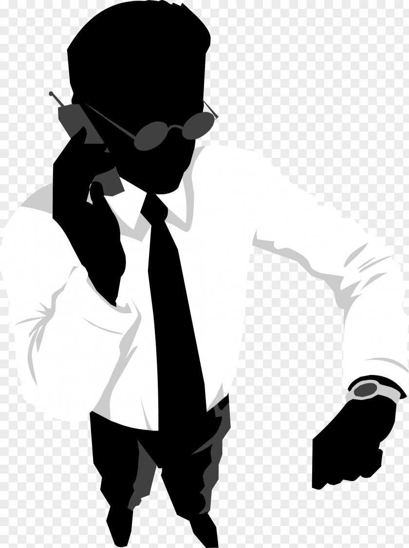 Silhouette Of Black Characters Businessperson Clip Art PNG