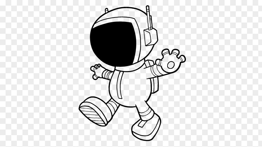 Astronaut Drawing Space Coloring Book PNG