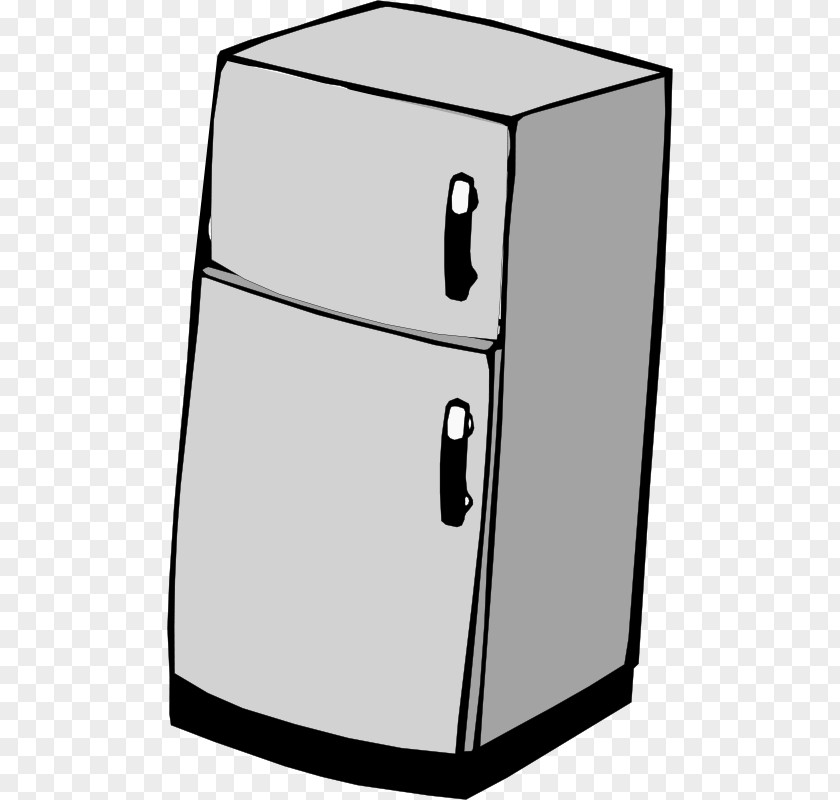 Cartoon Grey Refrigerator Congelador Clip Art PNG