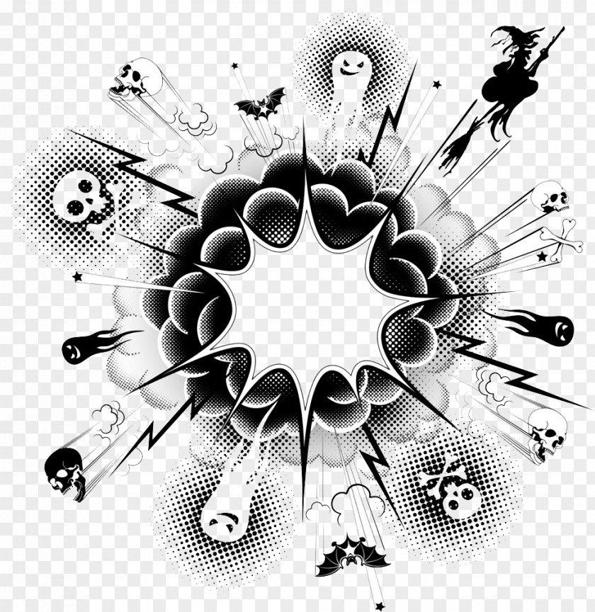 Explosion Vector Pattern PNG