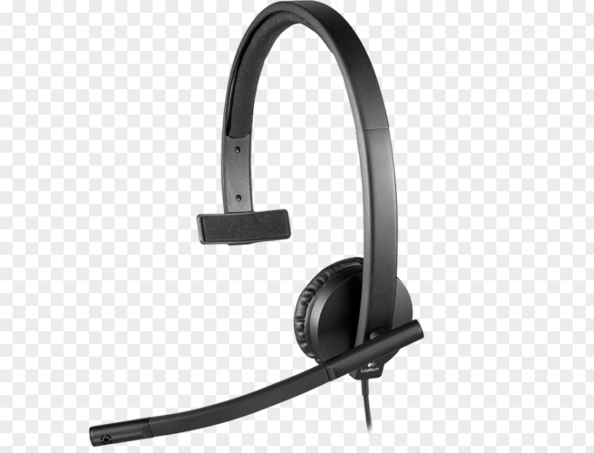 Headphones Logitech Usb H570e Corded Doubleear Headset 981000574 PNG