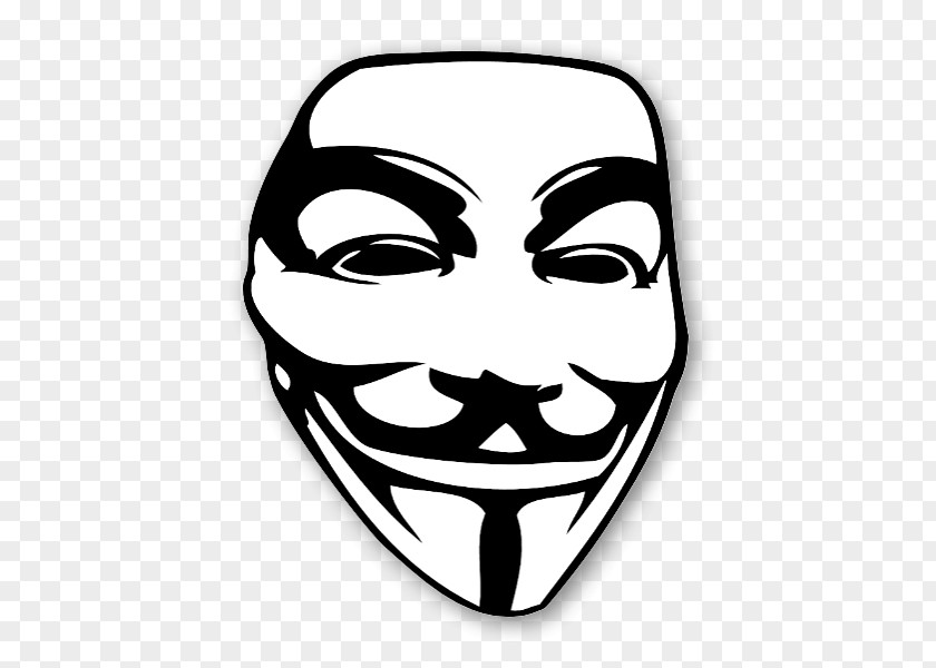 Mask Guy Fawkes Anonymous Text Clip Art PNG