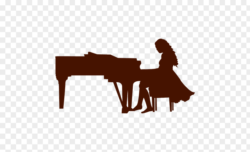 Piano Musician Silhouette Musical Instruments PNG