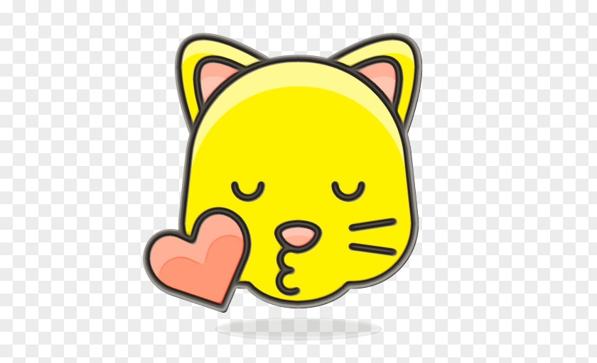 Whiskers Snout Heart Emoji Background PNG