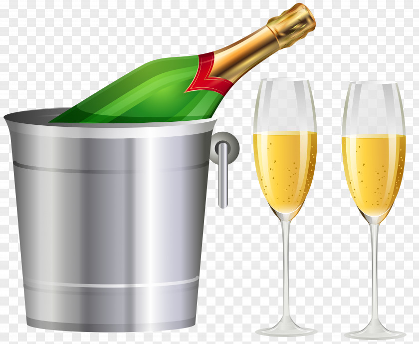 Champagne Glass Bottle Clip Art PNG