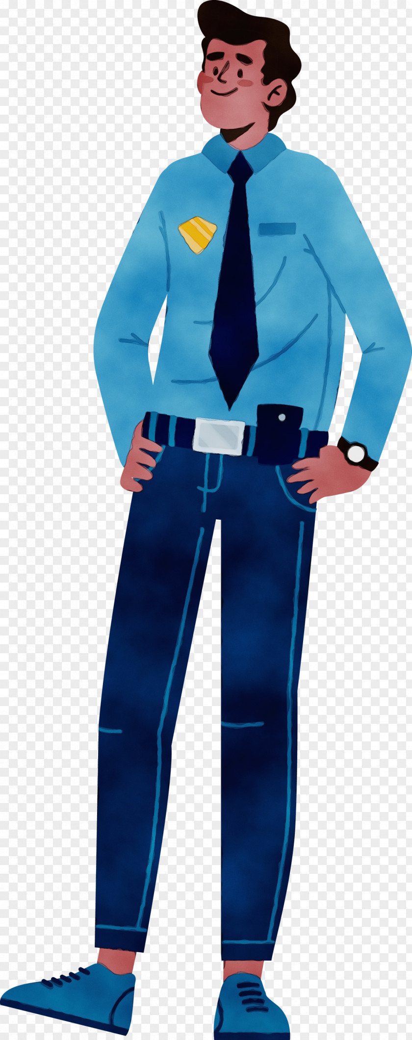 Costume Outerwear Cartoon Electric Blue M Uniform PNG