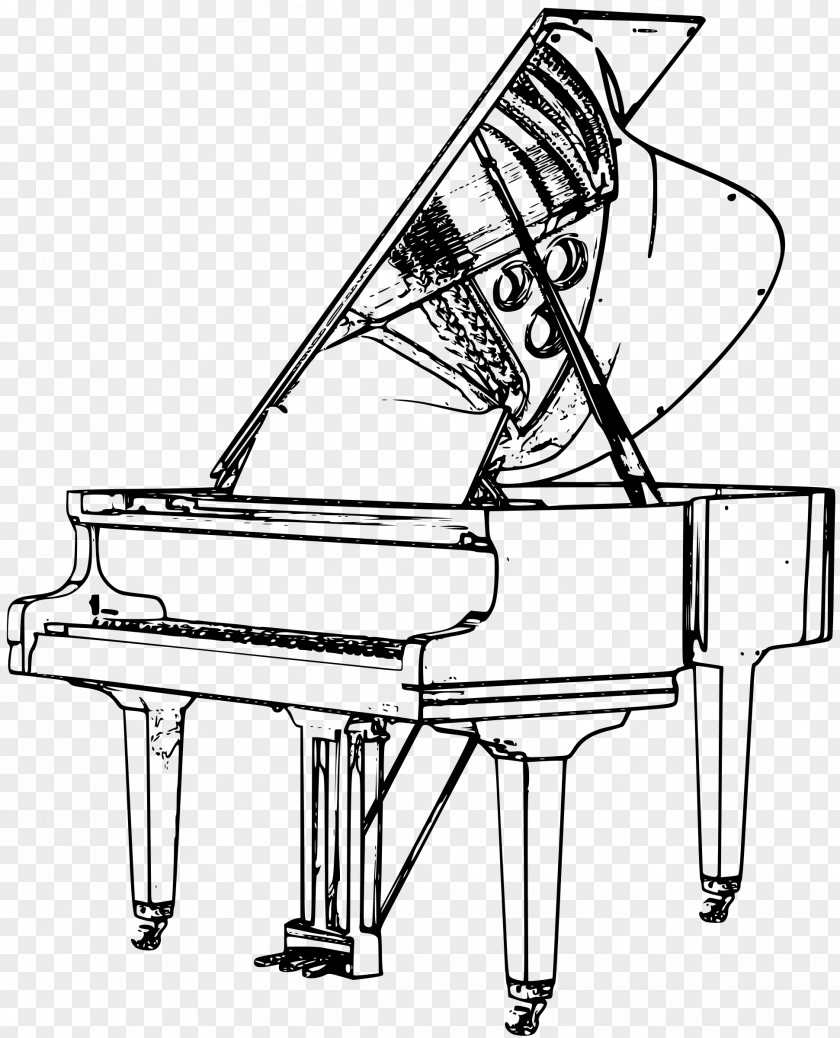 Grand Piano Drawing Musical Instruments Clip Art PNG