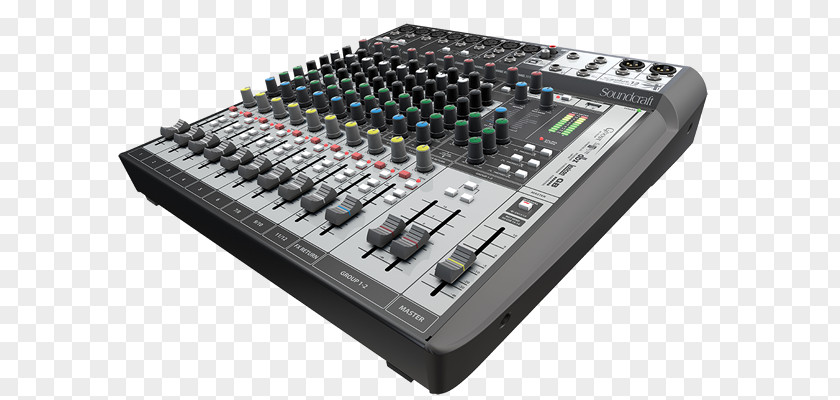 Mixing Console Soundcraft Signature 12 MTK Audio Mixers PNG