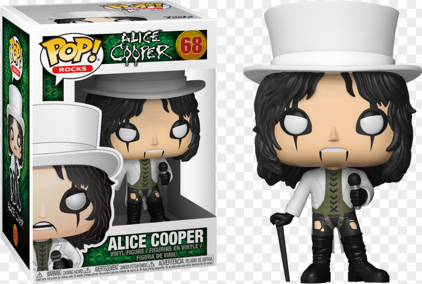 Pop! Rocks Vinyl Figure Collectable Singer-songwriter Shock RockAlice Cooper Funko Alice #68 PNG