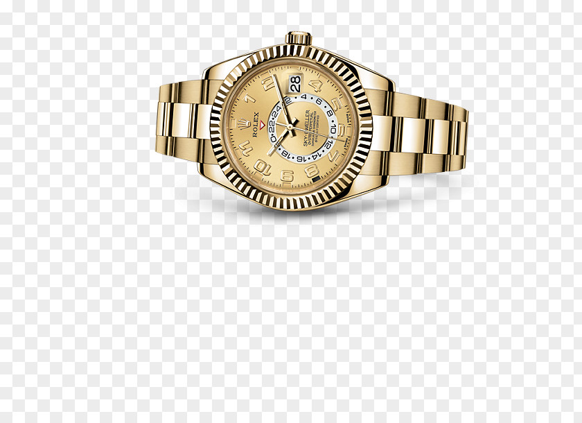 Rolex Baselworld Sky-Dweller Watch Colored Gold PNG