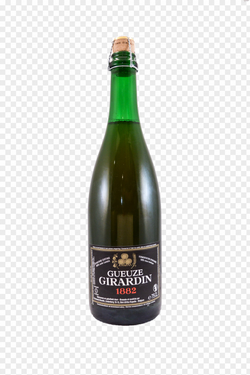 Champagne Liqueur Gueuze Beer Bottle PNG