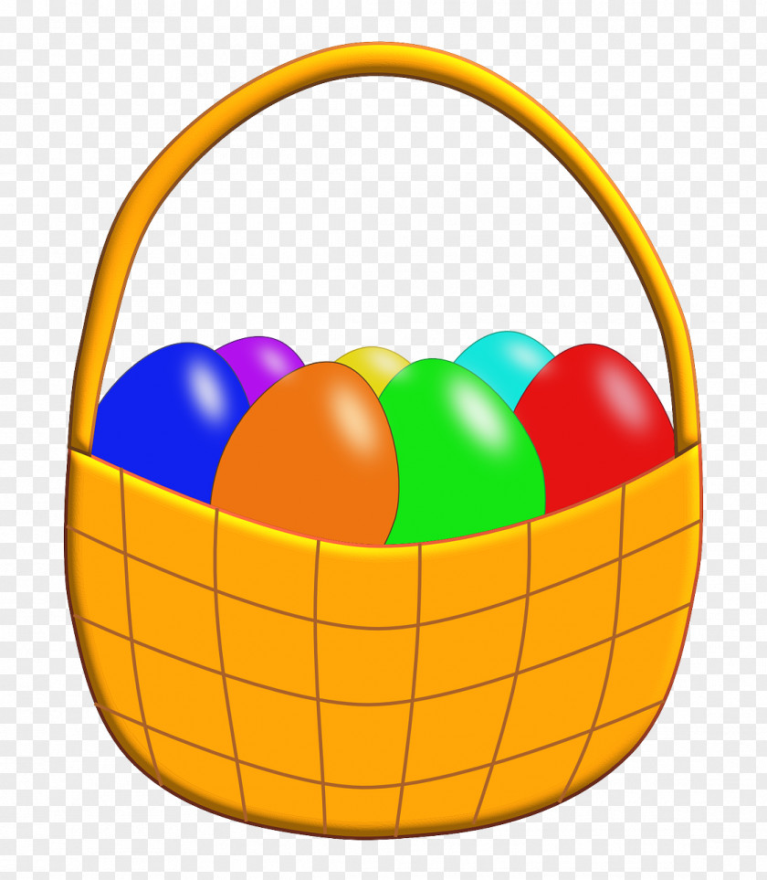 Clip Art Easter Egg Basket PNG