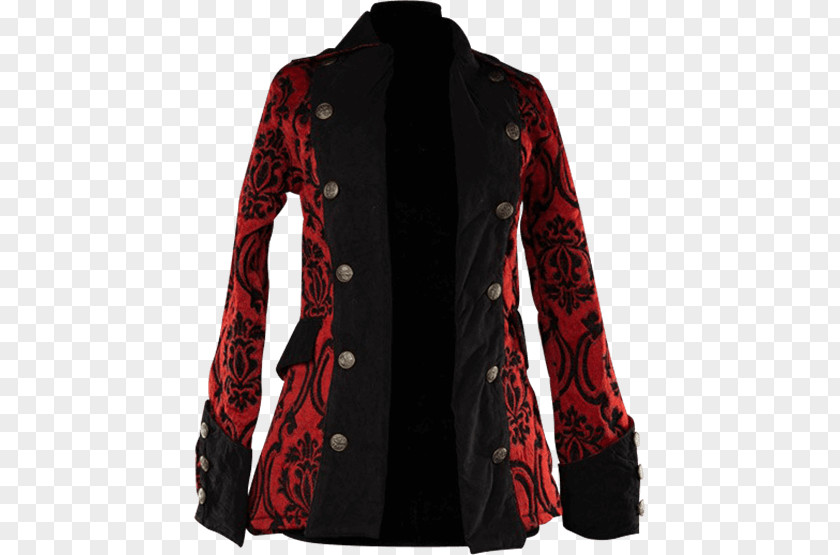 Jacket Brocade Clothing Button Coat PNG