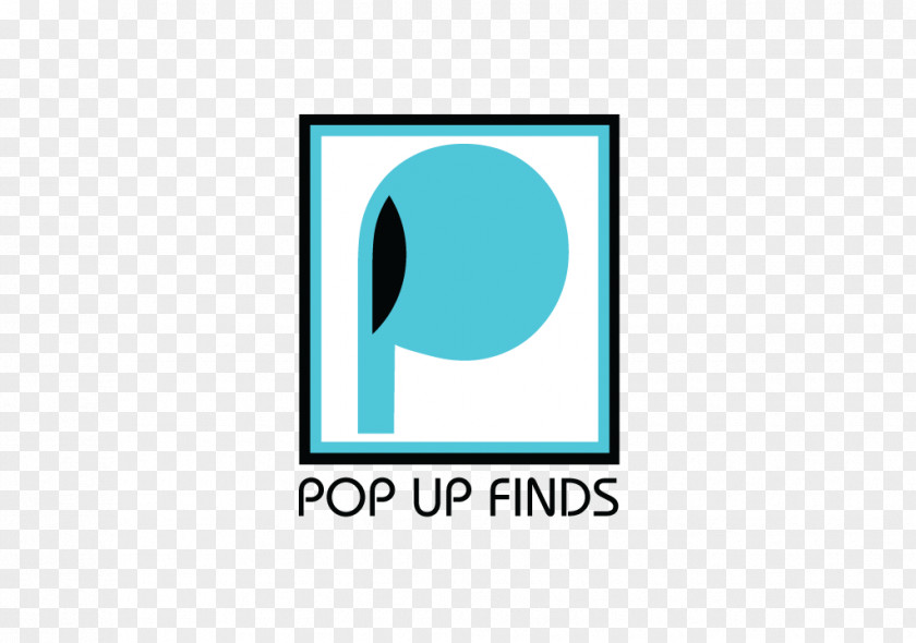 Pop Up Blue Logo Brand PNG