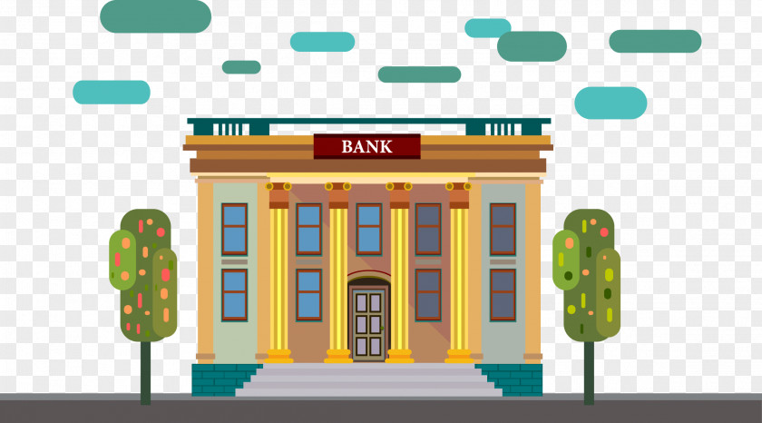 Vector A Bank Online Banking Architecture Drawing PNG