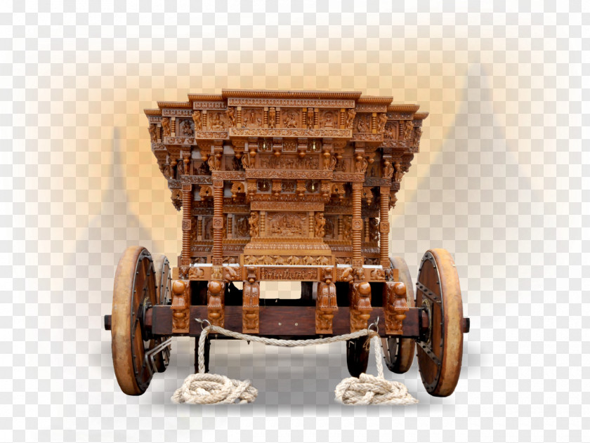 Antique Wheel Vehicle Wagon Cart Furniture Wood PNG