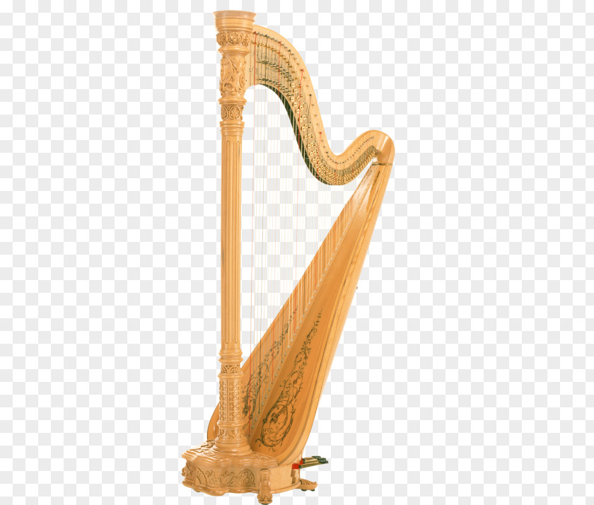 Creative Simple Wooden Harp Musical Instrument String Photography PNG