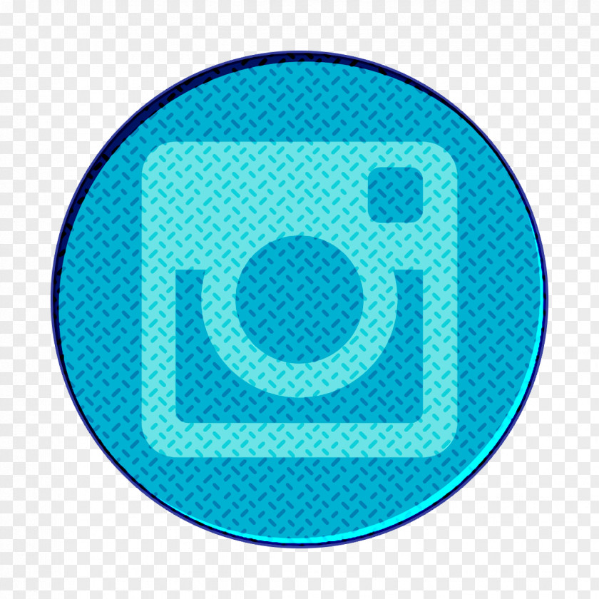 Electric Blue Azure Instagram2 Icon PNG