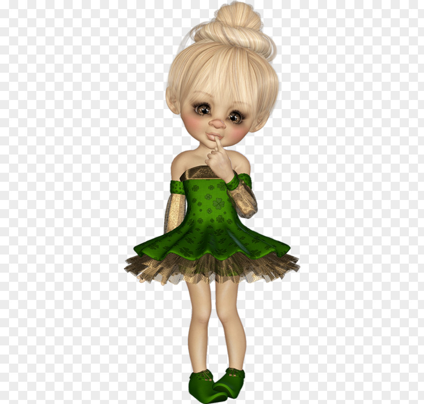 Fairy Green Toddler Brown Hair Blond PNG