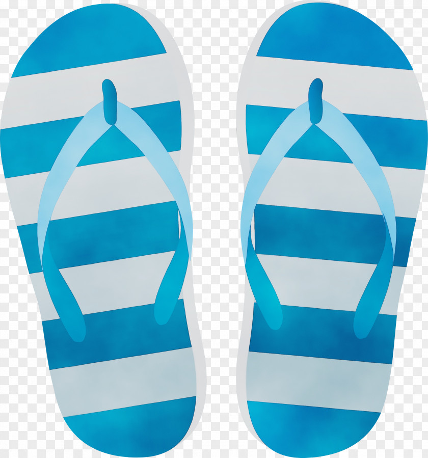 Flip-flops Footwear Blue Aqua Turquoise PNG