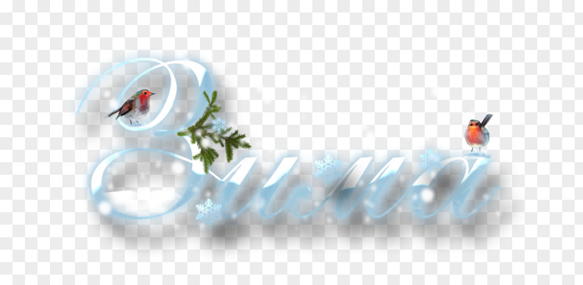 Winter Text Clip Art PNG