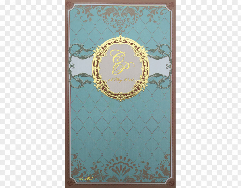 2017 Wedding Card Turquoise Teal Brown Picture Frames Rectangle PNG