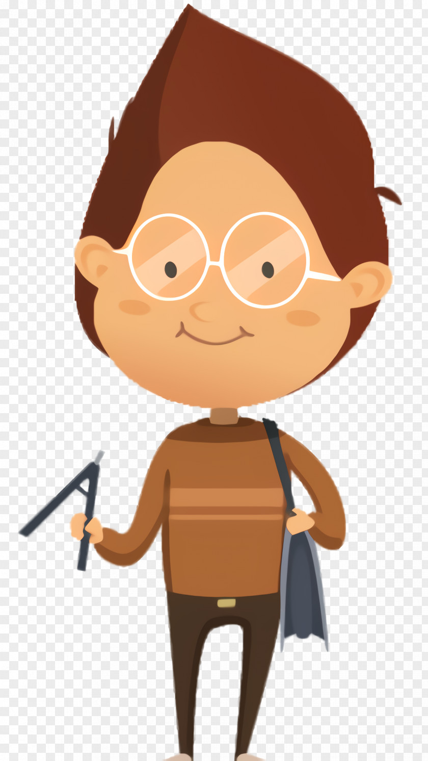 Gesture Brown Hair Cartoon PNG