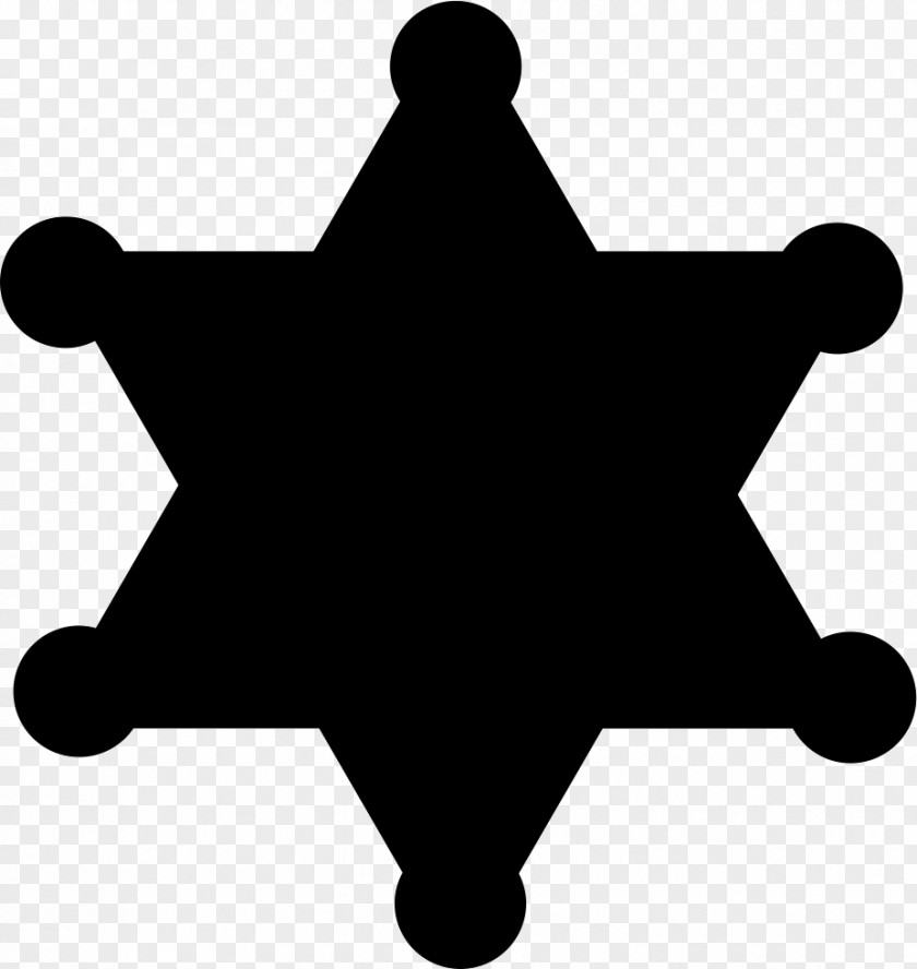 Sheriff American Frontier Badge Symbol Clip Art PNG