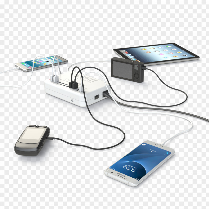 USB Mobile Phones Battery Charger Charging Station Computer Port PNG