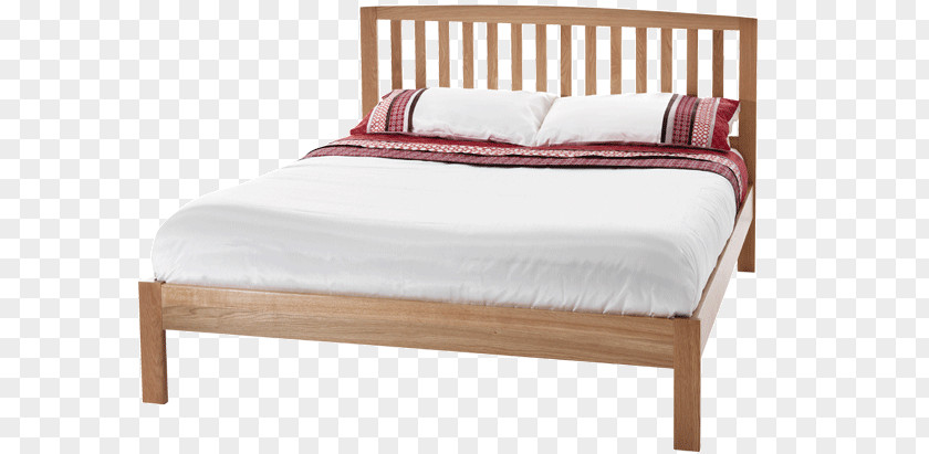 Bed Frame Oak Headboard Bedside Tables PNG