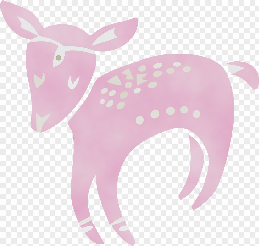 Deer Cartoon Font Biology Science PNG