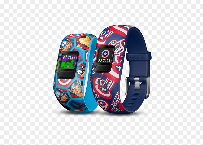 Captain America Garmin Vívofit Jr. 2 Carol Danvers Activity Tracker PNG