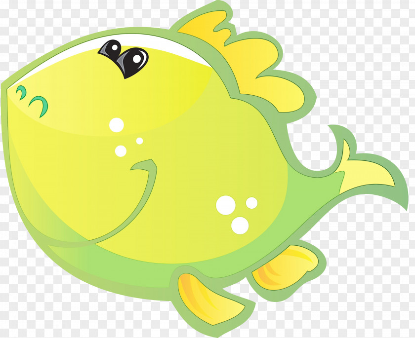 Cartoon Green Yellow Clip Art PNG