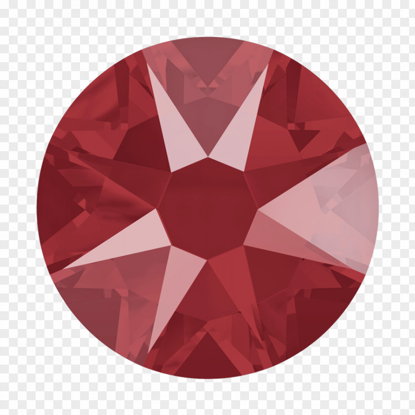 Correct Red Swarovski AG Imitation Gemstones & Rhinestones Stick-on 7 Mm Scarlet X10 Crystal PNG