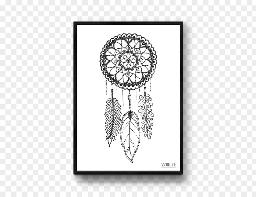 Dreamcatcher Drawing Black And White Visual Arts PNG