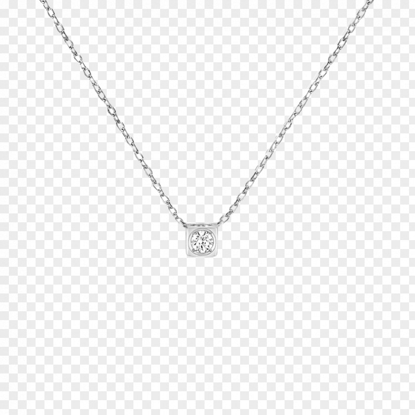 Necklace Locket Diamond Gold Białe Złoto PNG
