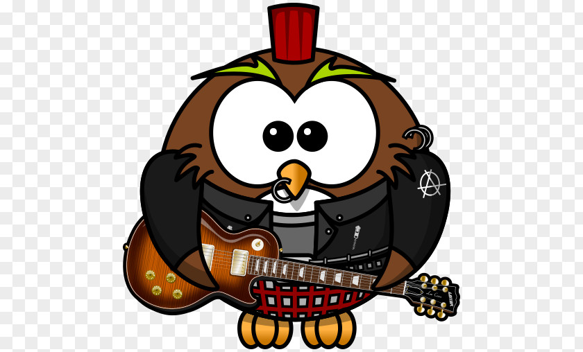 Owl Cartoon Rockstar Clip Art PNG