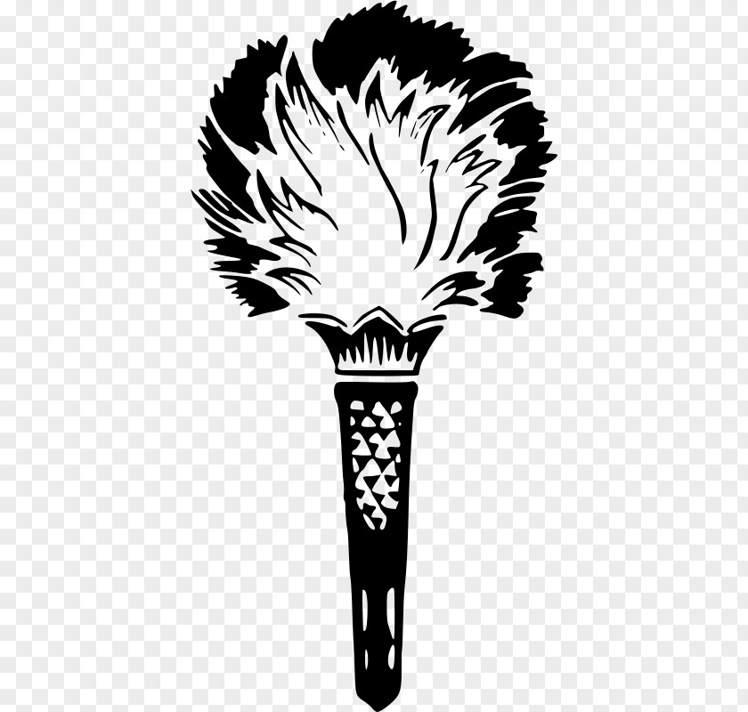 Silhouette Black And White Torch Clip Art PNG