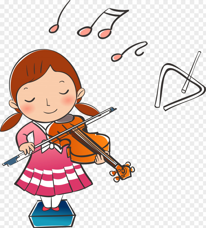 Violin Cartoon Child PNG