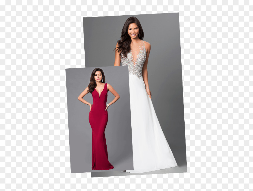 Elegant Night Party Wedding Dress Cocktail Shoulder PNG