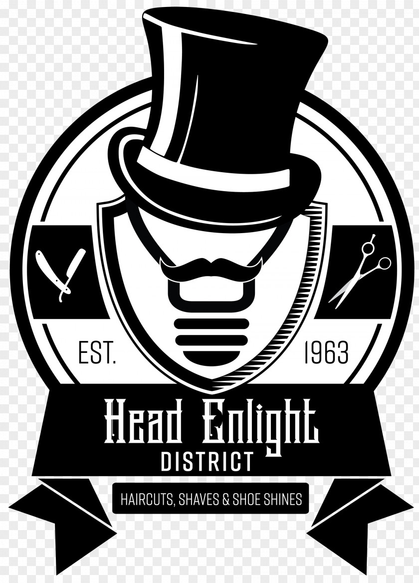 HED Head Enlight District Barber & Store Beard Headgear Font PNG