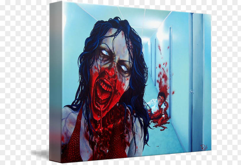Zombie Gallery Wrap Canvas Douchegordijn Art PNG wrap Art, zombie clipart PNG